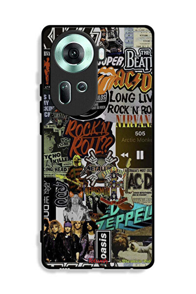 Tolwak غطاء حماية لهاتف Oppo Reno11 5G، تحيا موسيقى الروك أند رول