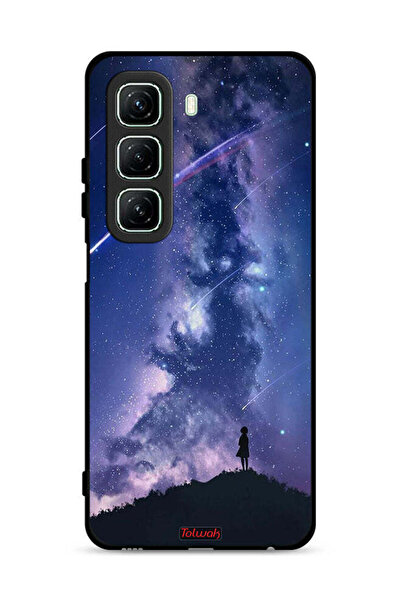 Tolwak غطاء حماية لهاتف Infinix Hot 50 5G بطبعة Moving Stars