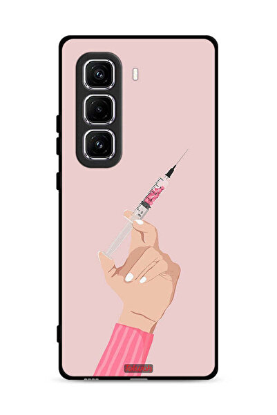 Tolwak غطاء حماية لهاتف Infinix Hot 50 Pro Plus 4G بنقشة Love Injection