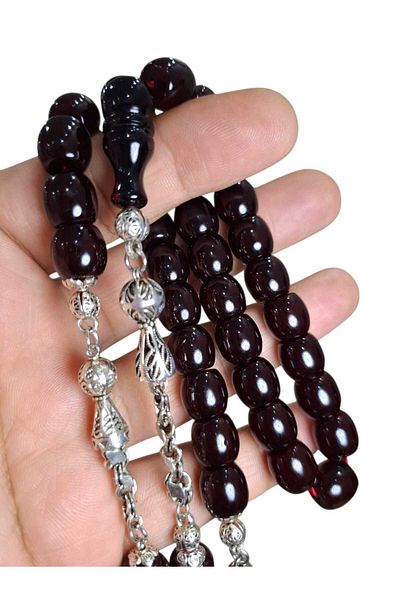 Cekke Tesbih Squeeze Amber Prayer Beads Set 11*14 mm Shakeable Daily Use