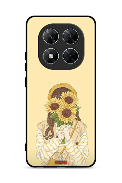 Tolwak Xiaomi Poco X7 5G Protective Case Cover Hide Face With Sunflowers