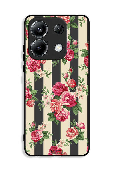 Tolwak غطاء حماية لهاتف Xiaomi Poco M6 Pro 4G بنقشة الورود