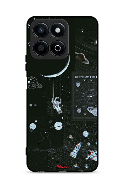 Tolwak غطاء حماية لهاتف Honor Play 60 Plus 5G بتصميم مدارات الكواكب