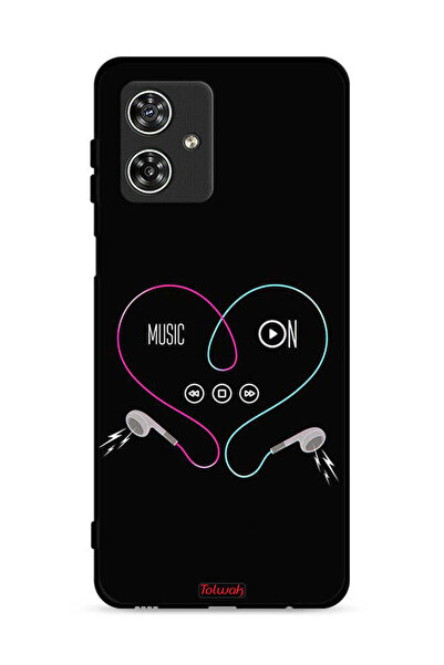 Tolwak غطاء حماية لهاتف موتورولا موتو جي 54 5G مع موسيقى