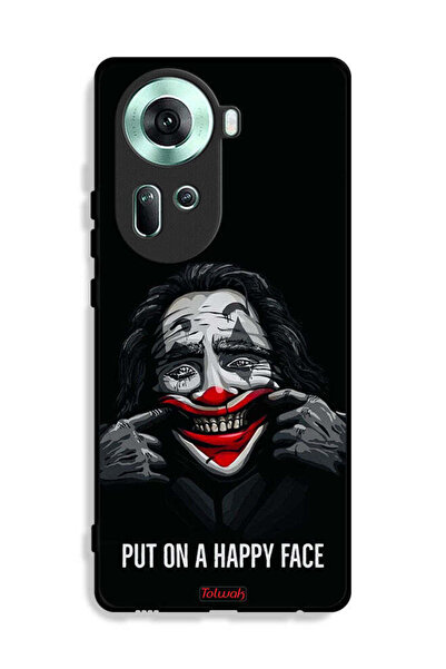 Tolwak غطاء حماية لهاتف Oppo Reno11 5G بوجه سعيد