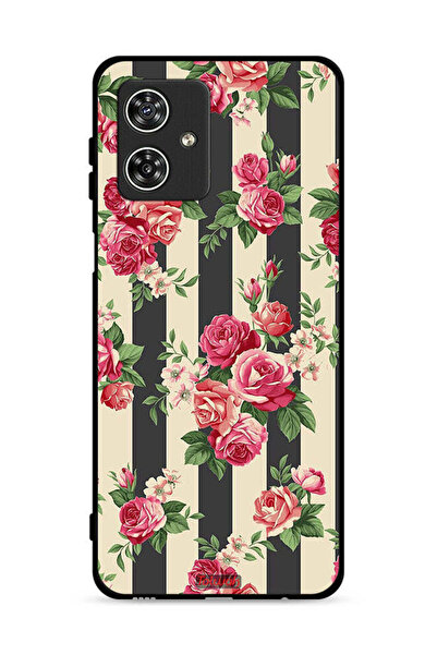 Tolwak غطاء حماية لهاتف موتورولا موتو جي 54 5G بنقشة الورود