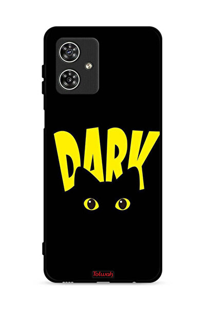 Tolwak غطاء حماية لهاتف موتورولا موتو جي 54 5G - قطة داكنة