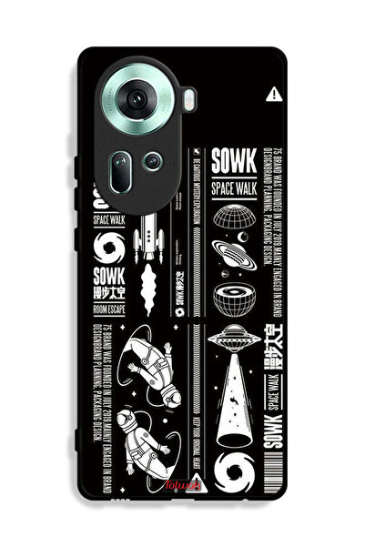 Tolwak غطاء حماية لهاتف Oppo Reno11 5G ملصق Sowk Space Walk