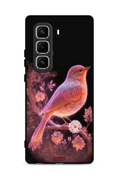 Tolwak غطاء حماية لهاتف Infinix Hot 50 Pro Plus 4G برسومات طيور لطيفة
