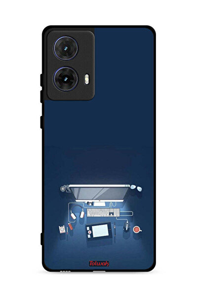 Tolwak Motorola Moto G85 5G Protective Case Cover Computer Desk Art