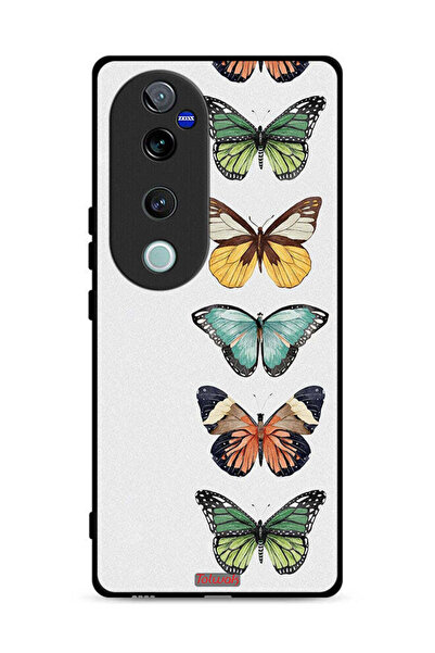 Tolwak Vivo V40 Pro 5G Protective Case Cover Four Butterflies