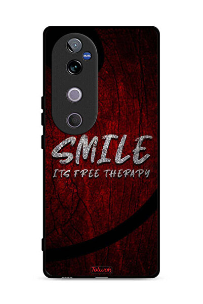 Tolwak Vivo V40 5G Protective Case Cover Smile Its Free Therapy