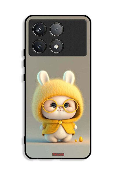 Tolwak غطاء حماية لهاتف Xiaomi Redmi K70E 5G بتصميم أرنب صغير