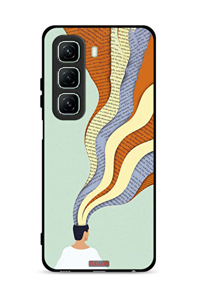 Tolwak غطاء حماية لهاتف Infinix Hot 50 5G برسومات فنية مستوحاة من Data In Mind