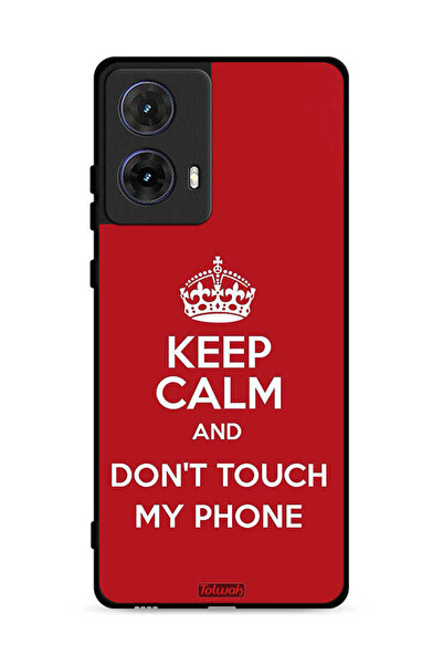 Tolwak غطاء حماية لهاتف موتورولا موتو جي 85 5 جي - حافظ على هدوئك ولا تلمس هاتفي