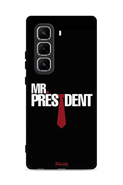 Tolwak غطاء حماية لهاتف Infinix Hot 50 Pro Plus 4G Mr President