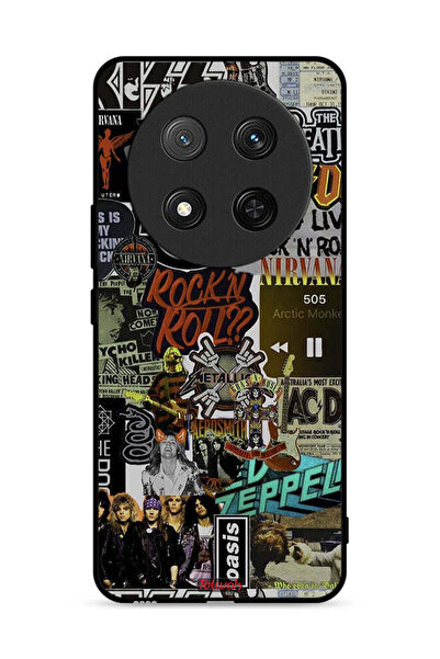 Tolwak غطاء حماية لهاتف Honor X9c 5G، تحيا موسيقى الروك أند رول