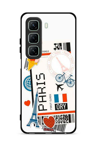 Tolwak غطاء حماية لهاتف Infinix Hot 50 5G، ملصق باريس