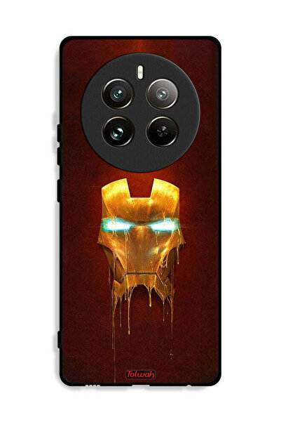 Tolwak غطاء حماية لهاتف Realme 12 Pro Plus 5G بطبعة Iron Man Marvel Comics