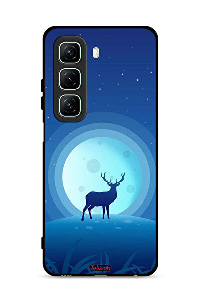 Tolwak غطاء حماية لهاتف Infinix Hot 50 5G بتصميم غزال