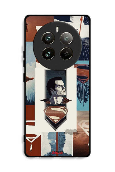 Tolwak غطاء حماية لهاتف Realme 12 Pro Plus 5G برسومات سوبرمان