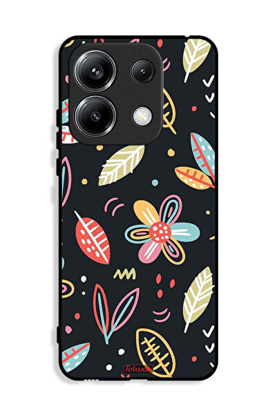 Tolwak غطاء حماية لهاتف شاومي ريدمي نوت 13 برو 4G، زهور وأوراق، فن تجريدي