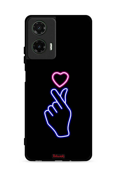 Tolwak غطاء حماية لهاتف موتورولا موتو جي 35 5G بنقشة قلب سناب