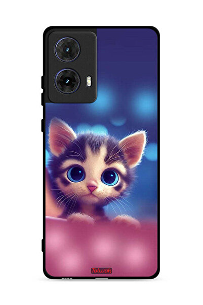 Tolwak غطاء حماية لهاتف موتورولا موتو جي 85 5G - قطة صغيرة