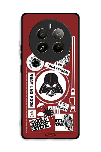 Tolwak غطاء حماية لهاتف Realme 12 Pro 5G ملصق "مرحبًا بكم في الجانب المظلم"