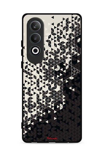 Tolwak غطاء حماية ون بلس نورد نورد CE4 5G غطاء حماية بنمط الفن الرقمي المثلث