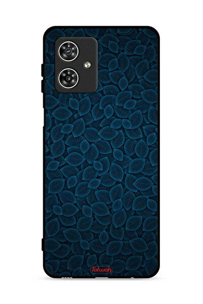 Tolwak غطاء حماية لهاتف موتورولا موتو جي 54 5G بنقشة أوراق فنية رقمية