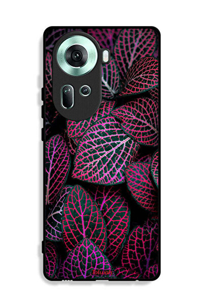 Tolwak غطاء حماية لهاتف Oppo Reno11 5G بنقشة أوراق سالجا