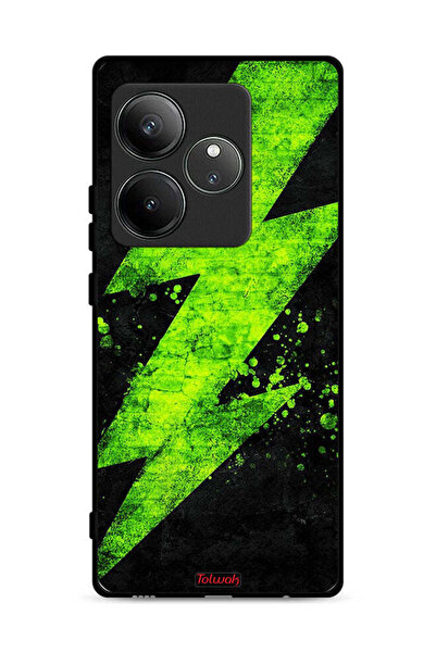 Tolwak غطاء حماية لهاتف Realme GT 6 5G بنمط كهربائي