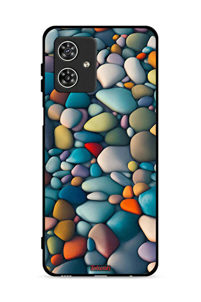 Tolwak غطاء حماية لهاتف موتورولا موتو جي 54 5G بنقشة أحجار تجريدية