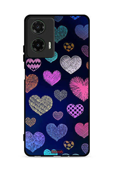 Tolwak غطاء حماية لهاتف موتورولا موتو جي 35 5G بنقشة قلوب داجا