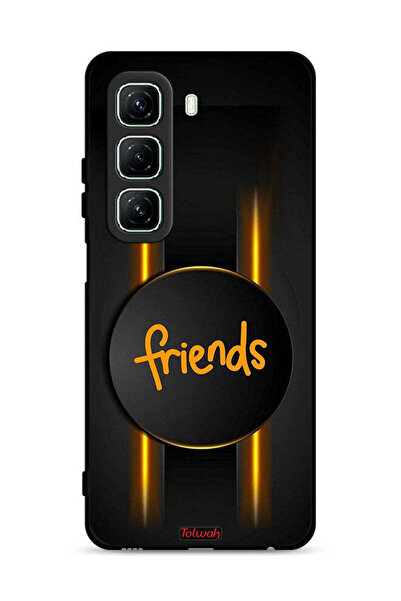 Tolwak غطاء حماية لهاتف Infinix Hot 50 5G بطبعة أصدقاء