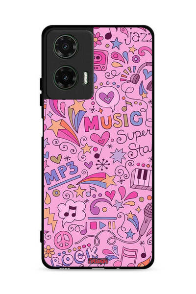 Tolwak غطاء حماية لهاتف موتورولا موتو جي 35 5G مع علامات موسيقية