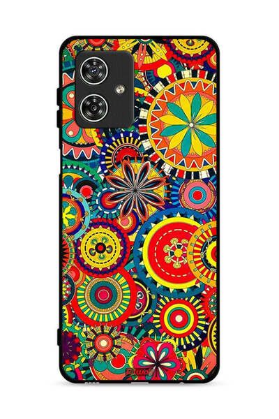 Tolwak غطاء حماية لهاتف موتورولا موتو جي 54 5G بنمط ماندالا ملون