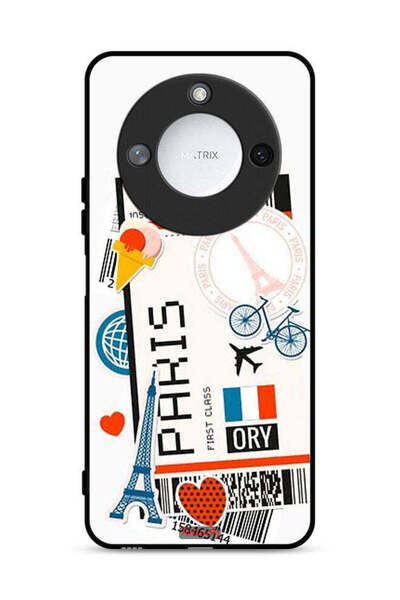 Tolwak غطاء حماية لهاتف Honor X9c Smart 5G، ملصق باريس