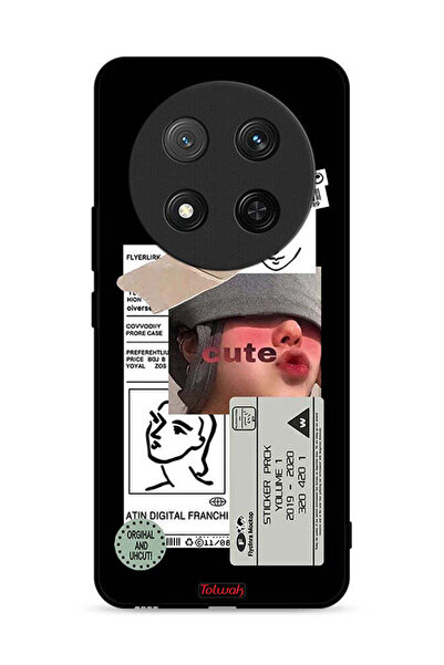 Tolwak غطاء حماية لهاتف Honor X9c 5G بملصق لطيف