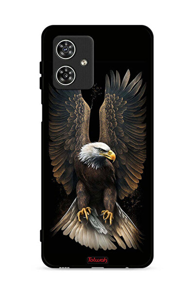 Tolwak غطاء حماية لهاتف موتورولا موتو جي 54 5G بأجنحة نسر منتشرة