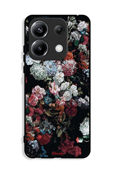 Tolwak غطاء حماية لهاتف Xiaomi Poco M6 Pro 4G بنقشة ورود عتيقة