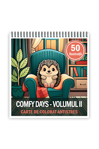 Legendary Gifts Carte de colorat antistres, 50 de imagini Zile confortabile -...