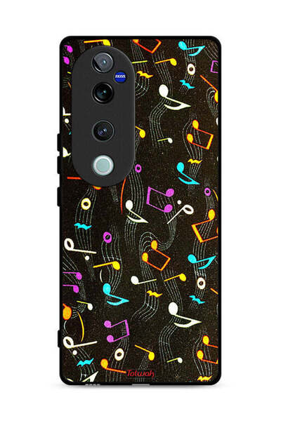 Tolwak غطاء حماية لهاتف Vivo V40 Pro 5G بنمط قماش موسيقي