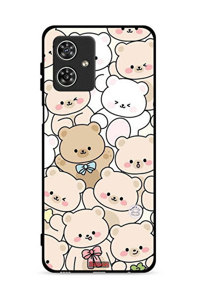 Tolwak غطاء حماية لهاتف موتورولا موتو جي 54 5G بنقشة دببة