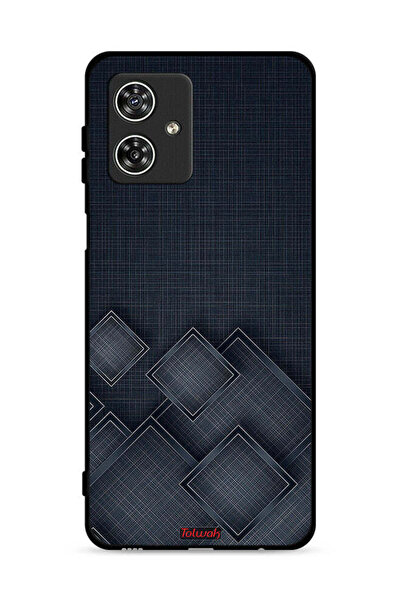 Tolwak غطاء حماية لهاتف موتورولا موتو جي 54 5 جي بنقشة مربعات على القماش