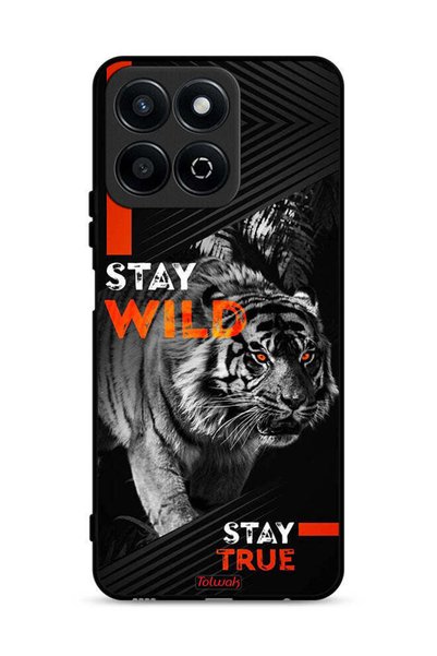 Tolwak غطاء حماية لهاتف Honor Play 60 Plus 5G - Stay Wild Stay True