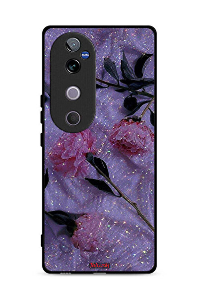 Tolwak غطاء حماية لهاتف Vivo V40 5G بنقشة ورود لامعة