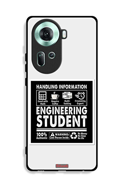 Tolwak غطاء حماية لهاتف Oppo Reno11 5G - ملصق طالب هندسة