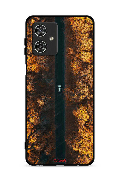 Tolwak غطاء حماية لهاتف موتورولا موتو جي 54 5G بطبعة أشجار الخريف